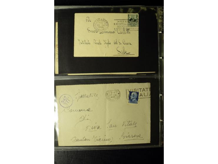 1800/1970 (ca.), rund 500 Briefe, Karten und Ganzsachen, dabei Reco, Zensur, Luftpost, Feldpost etc.