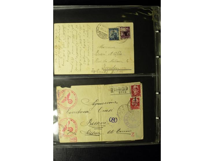 1800/1970 (ca.), rund 500 Briefe, Karten und Ganzsachen, dabei Reco, Zensur, Luftpost, Feldpost etc.