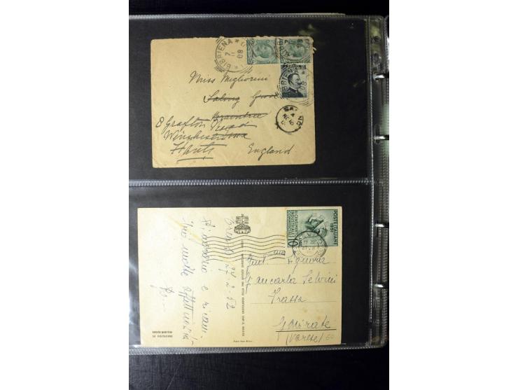 1800/1970 (ca.), rund 500 Briefe, Karten und Ganzsachen, dabei Reco, Zensur, Luftpost, Feldpost etc.