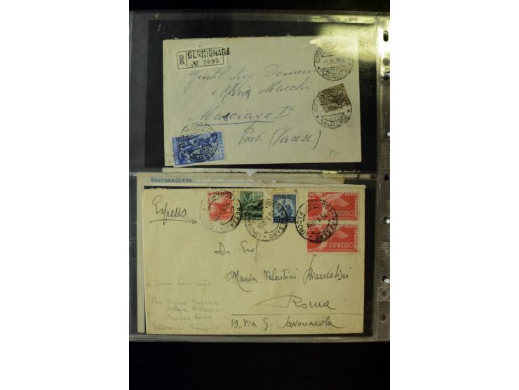 1800/1970 (ca.), rund 500 Briefe, Karten und Ganzsachen, dabei Reco, Zensur, Luftpost, Feldpost etc.