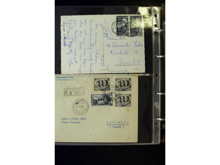 1800/1970 (ca.), rund 500 Briefe, Karten und Ganzsachen, dabei Reco, Zensur, Luftpost, Feldpost etc.