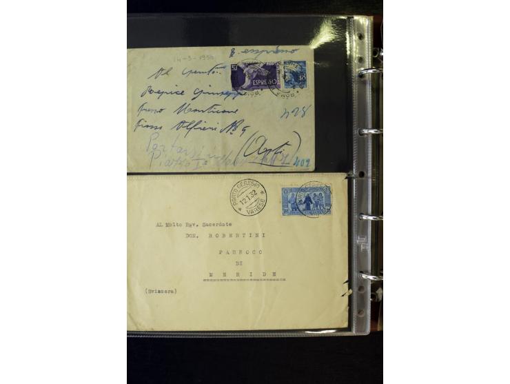 1800/1970 (ca.), rund 500 Briefe, Karten und Ganzsachen, dabei Reco, Zensur, Luftpost, Feldpost etc.