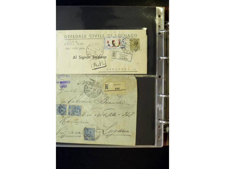 1800/1970 (ca.), rund 500 Briefe, Karten und Ganzsachen, dabei Reco, Zensur, Luftpost, Feldpost etc.