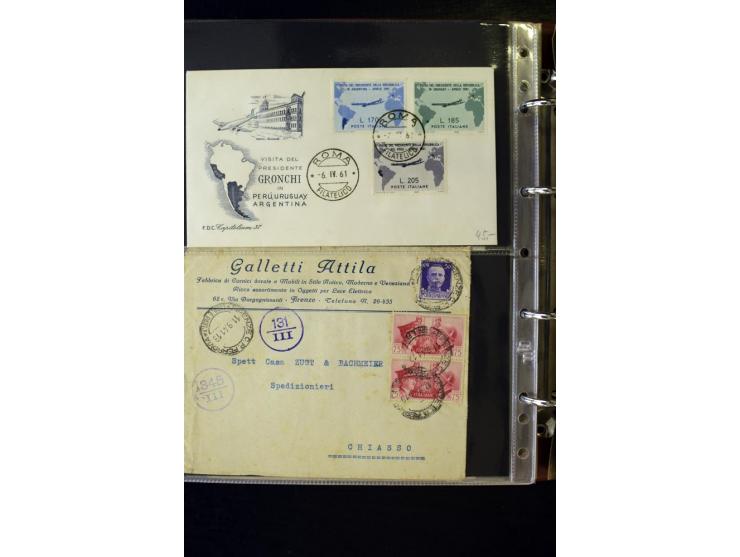 1800/1970 (ca.), rund 500 Briefe, Karten und Ganzsachen, dabei Reco, Zensur, Luftpost, Feldpost etc.