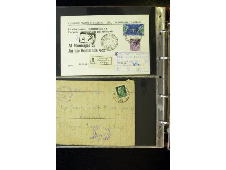 1800/1970 (ca.), rund 500 Briefe, Karten und Ganzsachen, dabei Reco, Zensur, Luftpost, Feldpost etc.