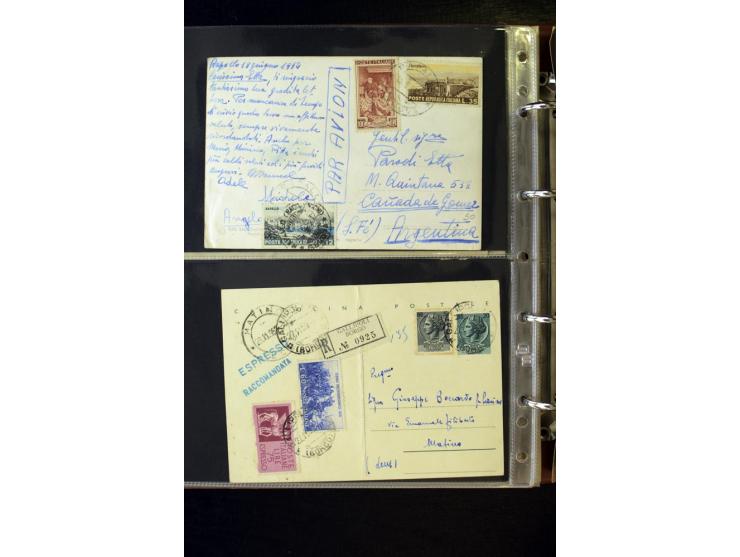 1800/1970 (ca.), rund 500 Briefe, Karten und Ganzsachen, dabei Reco, Zensur, Luftpost, Feldpost etc.