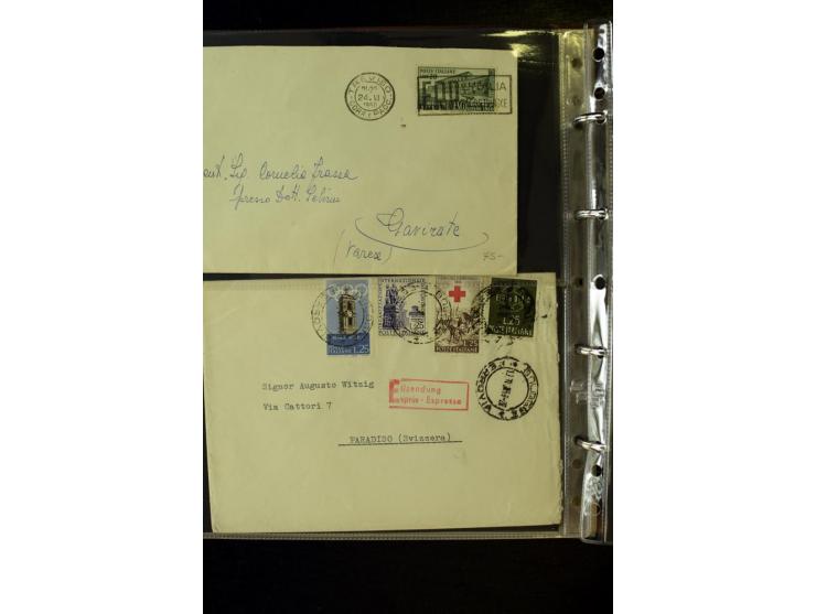 1800/1970 (ca.), rund 500 Briefe, Karten und Ganzsachen, dabei Reco, Zensur, Luftpost, Feldpost etc.