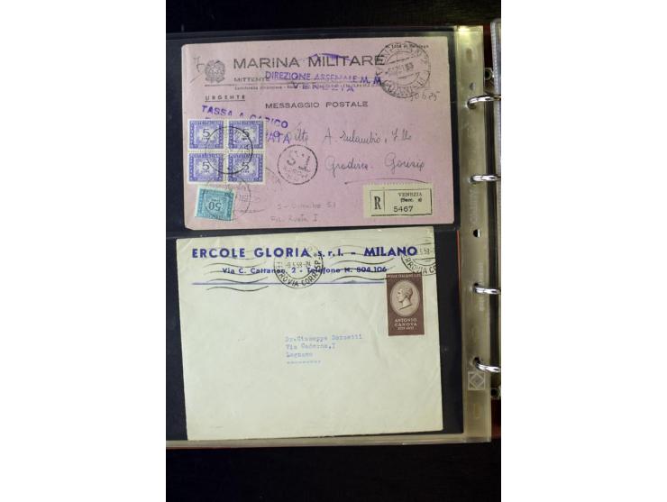 1800/1970 (ca.), rund 500 Briefe, Karten und Ganzsachen, dabei Reco, Zensur, Luftpost, Feldpost etc.