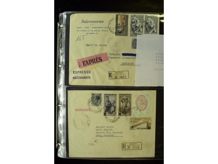 1800/1970 (ca.), rund 500 Briefe, Karten und Ganzsachen, dabei Reco, Zensur, Luftpost, Feldpost etc.
