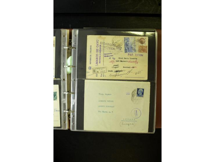 1800/1970 (ca.), rund 500 Briefe, Karten und Ganzsachen, dabei Reco, Zensur, Luftpost, Feldpost etc.