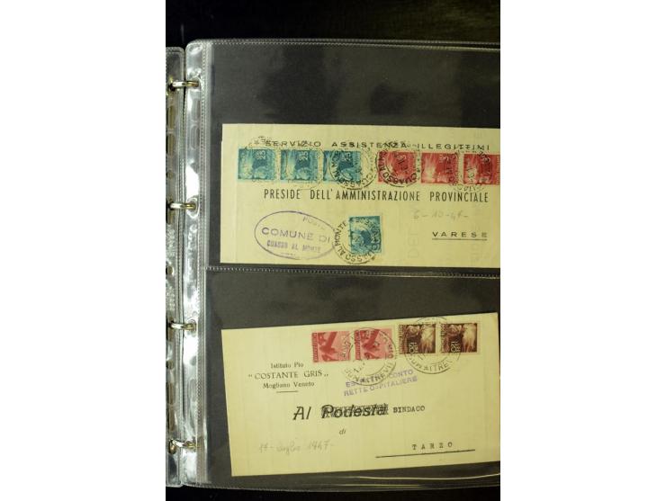 1800/1970 (ca.), rund 500 Briefe, Karten und Ganzsachen, dabei Reco, Zensur, Luftpost, Feldpost etc.