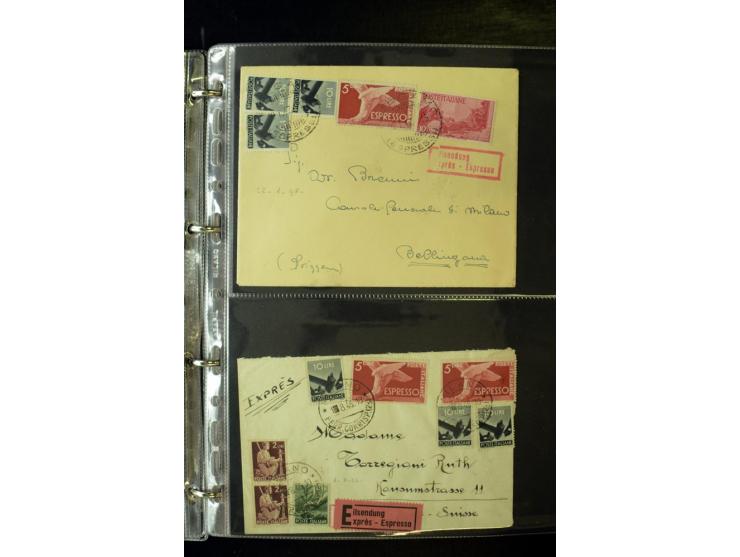 1800/1970 (ca.), rund 500 Briefe, Karten und Ganzsachen, dabei Reco, Zensur, Luftpost, Feldpost etc.
