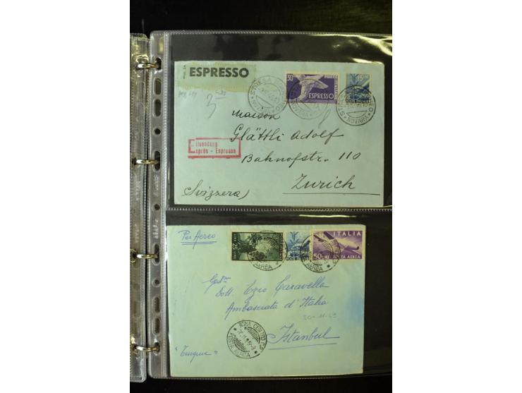 1800/1970 (ca.), rund 500 Briefe, Karten und Ganzsachen, dabei Reco, Zensur, Luftpost, Feldpost etc.