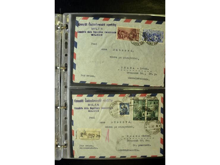 1800/1970 (ca.), rund 500 Briefe, Karten und Ganzsachen, dabei Reco, Zensur, Luftpost, Feldpost etc.