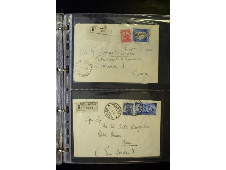 1800/1970 (ca.), rund 500 Briefe, Karten und Ganzsachen, dabei Reco, Zensur, Luftpost, Feldpost etc.