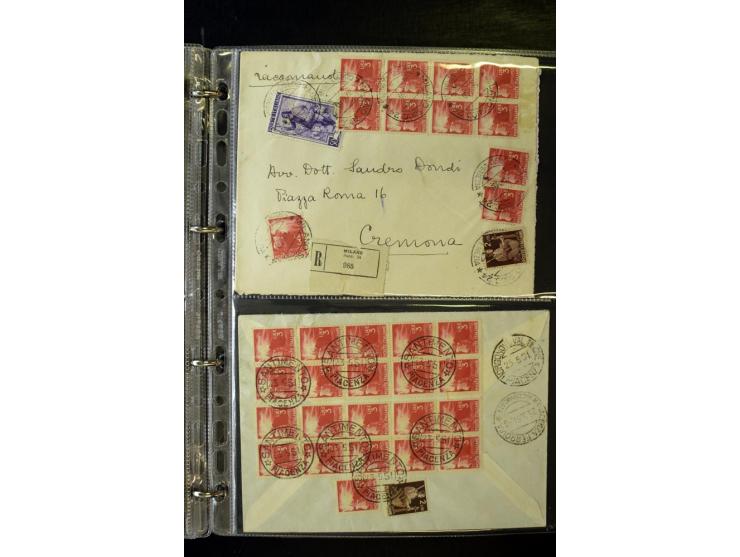 1800/1970 (ca.), rund 500 Briefe, Karten und Ganzsachen, dabei Reco, Zensur, Luftpost, Feldpost etc.