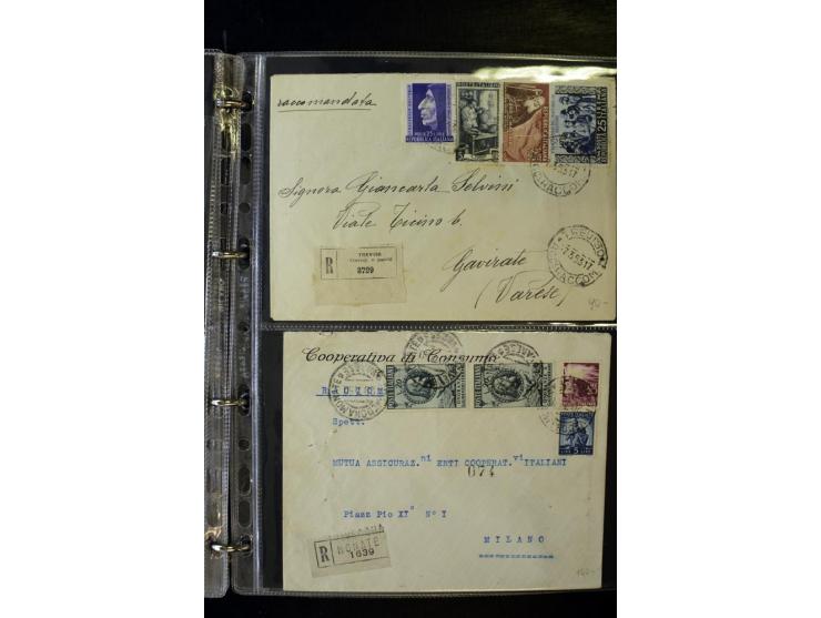 1800/1970 (ca.), rund 500 Briefe, Karten und Ganzsachen, dabei Reco, Zensur, Luftpost, Feldpost etc.