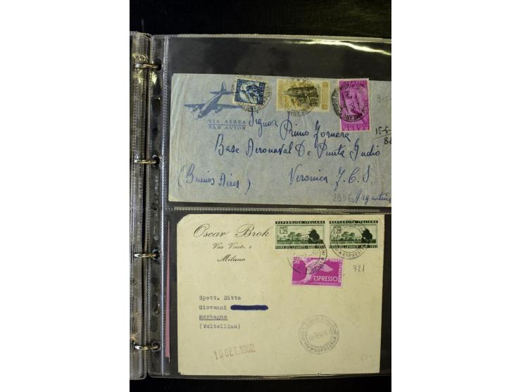 1800/1970 (ca.), rund 500 Briefe, Karten und Ganzsachen, dabei Reco, Zensur, Luftpost, Feldpost etc.