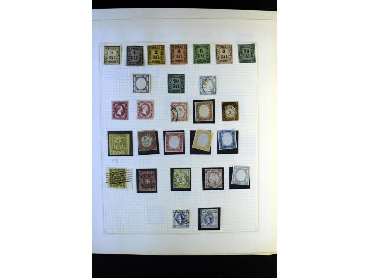 1860/1960 (ca.), postfrischer, ungebrauchter und gestempelter Sammlungsbestand im Album, dabei viel besseres Material