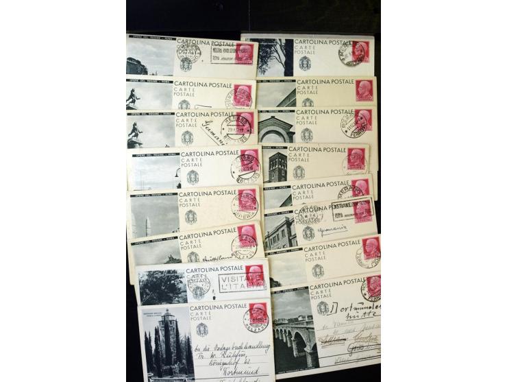 1876/1990 (ca.), interessanter Posten mit über 120 Briefen, Karten und Ganzsachen mit Schwerpunkt vor 1945, dabei viele Bild-
