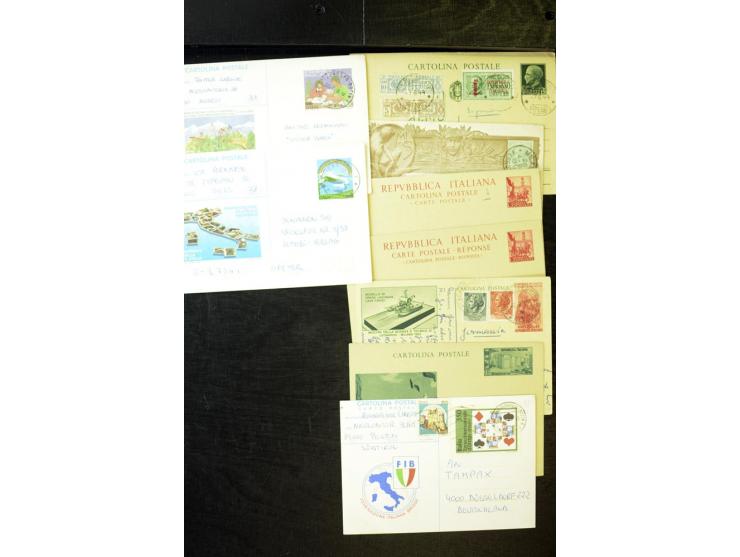 1876/1990 (ca.), interessanter Posten mit über 120 Briefen, Karten und Ganzsachen mit Schwerpunkt vor 1945, dabei viele Bild-