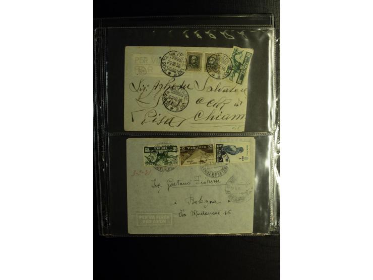 1913/41 (ca.), Partie Briefe, Karten und Ganzsachen, dabei Reco und Luftpost