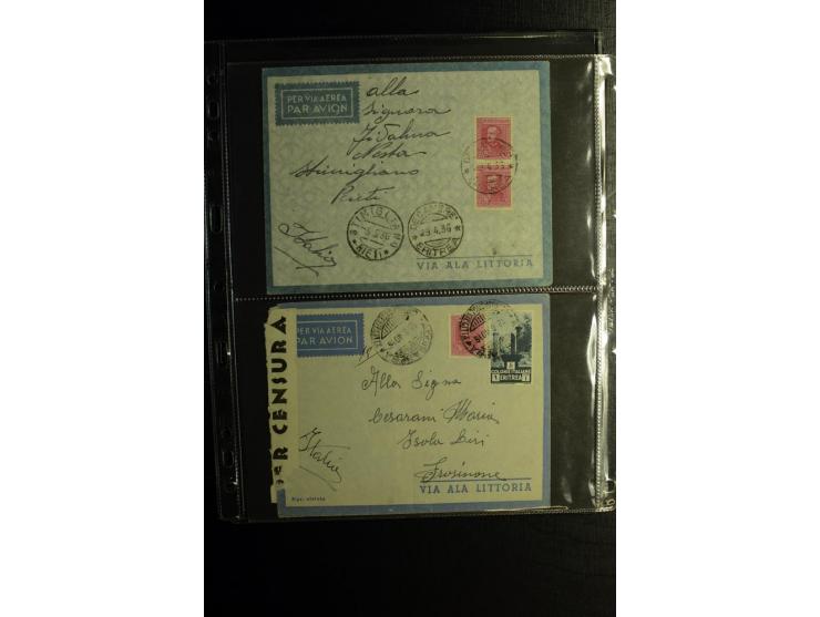 1913/41 (ca.), Partie Briefe, Karten und Ganzsachen, dabei Reco und Luftpost