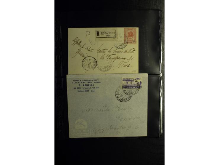 1913/41 (ca.), Partie Briefe, Karten und Ganzsachen, dabei Reco und Luftpost