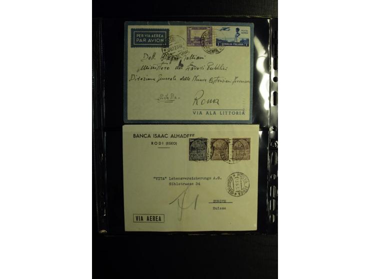 1913/41 (ca.), Partie Briefe, Karten und Ganzsachen, dabei Reco und Luftpost