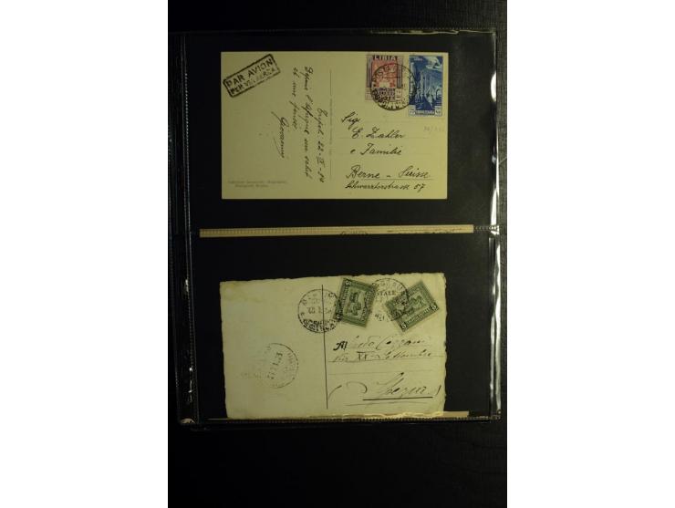 1913/41 (ca.), Partie Briefe, Karten und Ganzsachen, dabei Reco und Luftpost