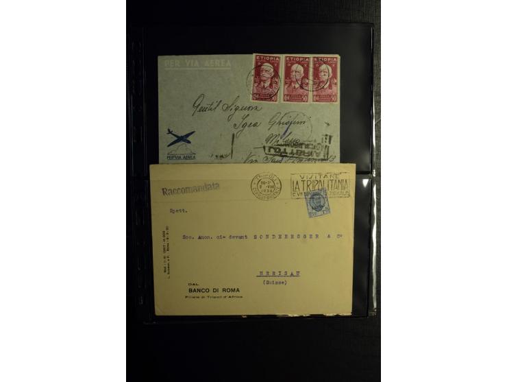 1913/41 (ca.), Partie Briefe, Karten und Ganzsachen, dabei Reco und Luftpost