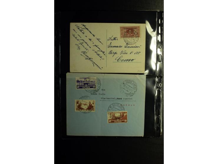 1913/41 (ca.), Partie Briefe, Karten und Ganzsachen, dabei Reco und Luftpost