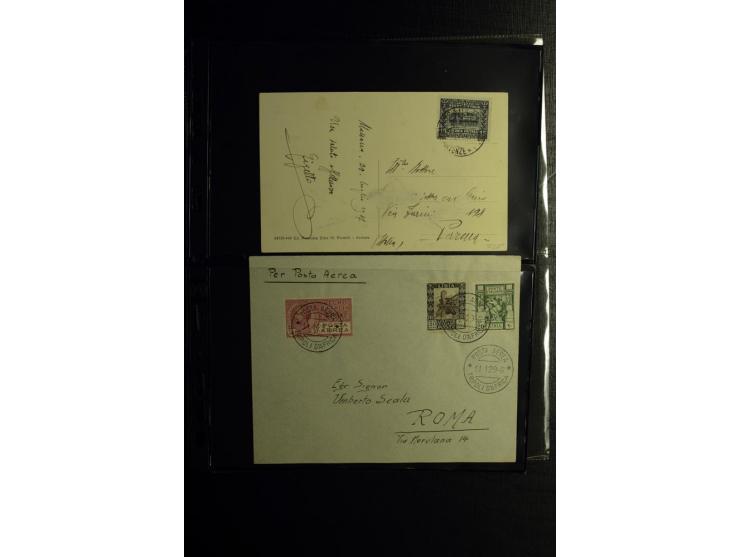 1913/41 (ca.), Partie Briefe, Karten und Ganzsachen, dabei Reco und Luftpost