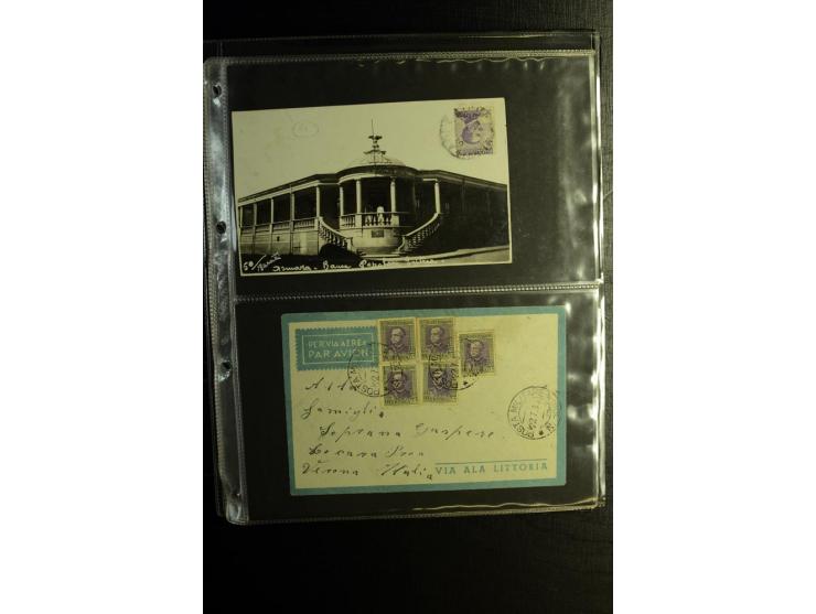 1913/41 (ca.), Partie Briefe, Karten und Ganzsachen, dabei Reco und Luftpost