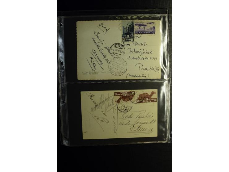 1913/41 (ca.), Partie Briefe, Karten und Ganzsachen, dabei Reco und Luftpost