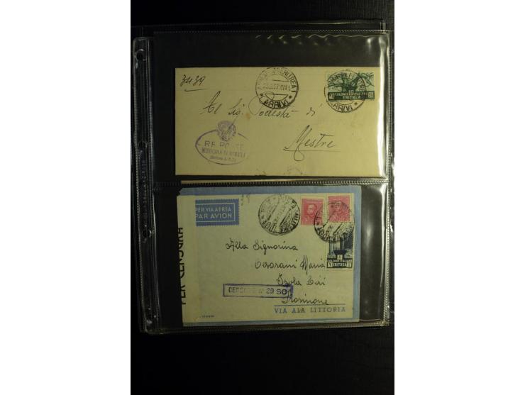 1913/41 (ca.), Partie Briefe, Karten und Ganzsachen, dabei Reco und Luftpost