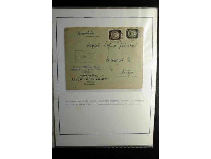 1893/1964, Sammlungen von rund 100 Reco-Briefen und Karten von der russischen über die lettische und deutsche bis zur sowjeti