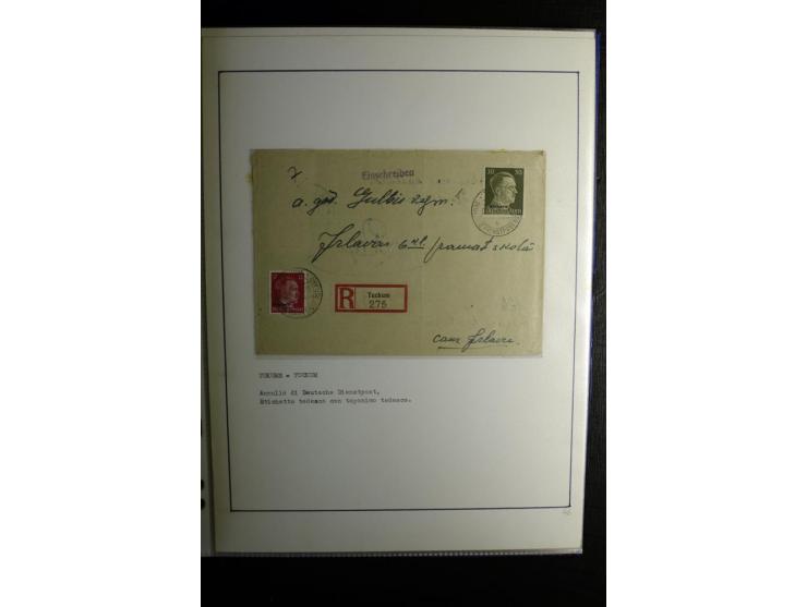 1893/1964, Sammlungen von rund 100 Reco-Briefen und Karten von der russischen über die lettische und deutsche bis zur sowjeti
