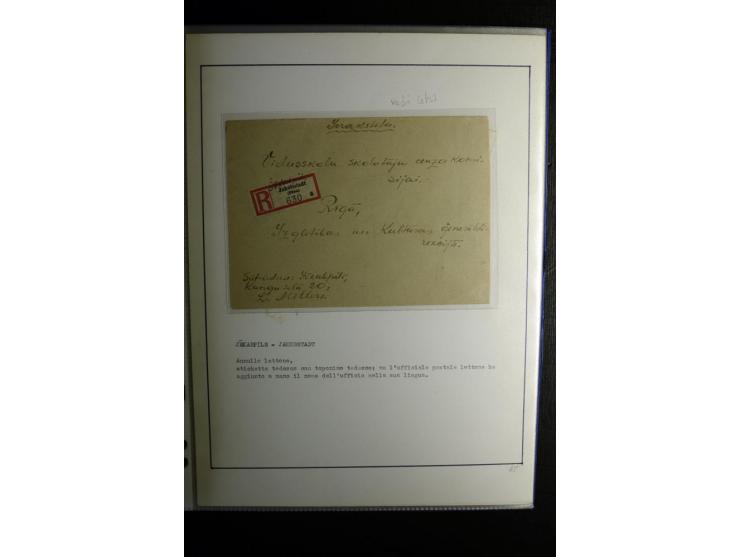 1893/1964, Sammlungen von rund 100 Reco-Briefen und Karten von der russischen über die lettische und deutsche bis zur sowjeti