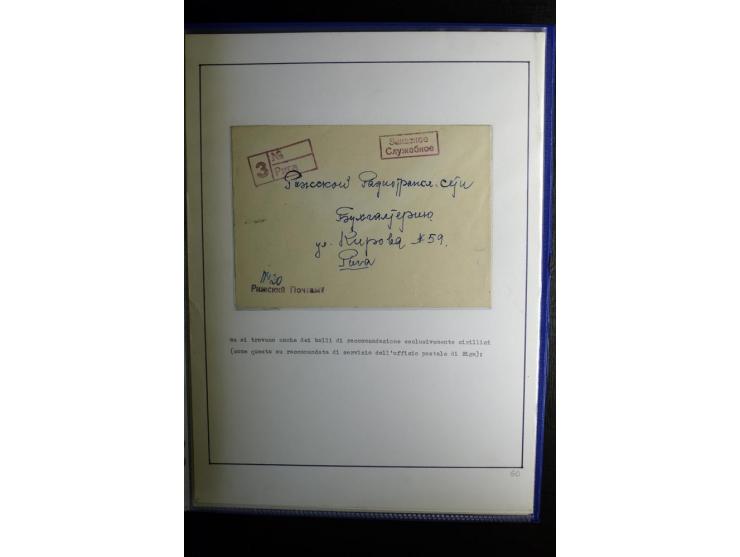 1893/1964, Sammlungen von rund 100 Reco-Briefen und Karten von der russischen über die lettische und deutsche bis zur sowjeti