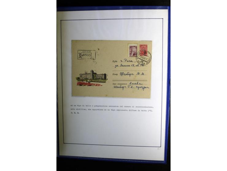 1893/1964, Sammlungen von rund 100 Reco-Briefen und Karten von der russischen über die lettische und deutsche bis zur sowjeti
