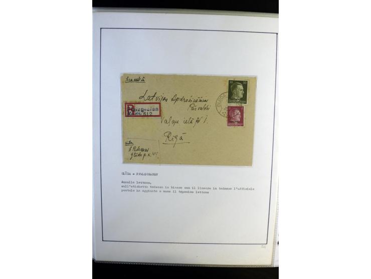 1893/1964, Sammlungen von rund 100 Reco-Briefen und Karten von der russischen über die lettische und deutsche bis zur sowjeti