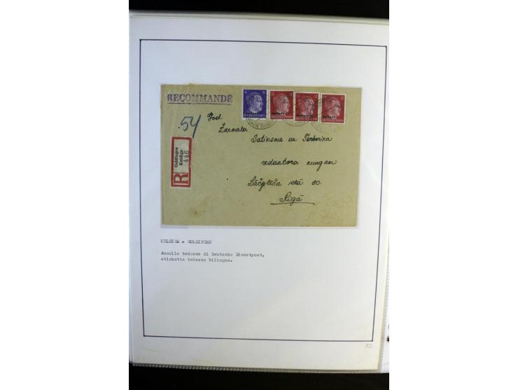 1893/1964, Sammlungen von rund 100 Reco-Briefen und Karten von der russischen über die lettische und deutsche bis zur sowjeti