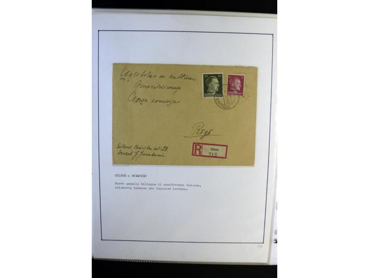 1893/1964, Sammlungen von rund 100 Reco-Briefen und Karten von der russischen über die lettische und deutsche bis zur sowjeti
