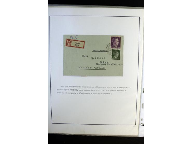 1893/1964, Sammlungen von rund 100 Reco-Briefen und Karten von der russischen über die lettische und deutsche bis zur sowjeti