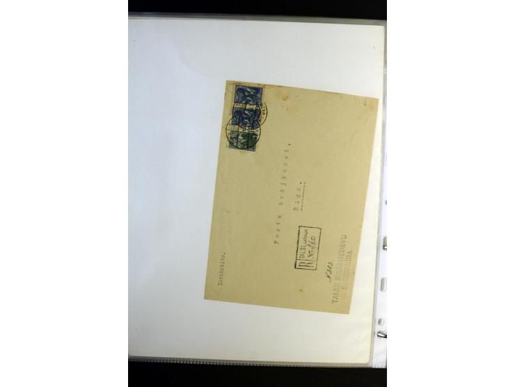 1893/1964, Sammlungen von rund 100 Reco-Briefen und Karten von der russischen über die lettische und deutsche bis zur sowjeti