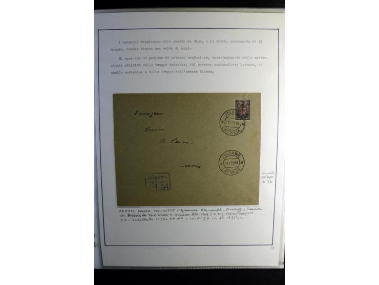 1893/1964, Sammlungen von rund 100 Reco-Briefen und Karten von der russischen über die lettische und deutsche bis zur sowjeti