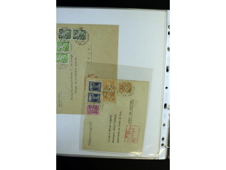 1893/1964, Sammlungen von rund 100 Reco-Briefen und Karten von der russischen über die lettische und deutsche bis zur sowjeti