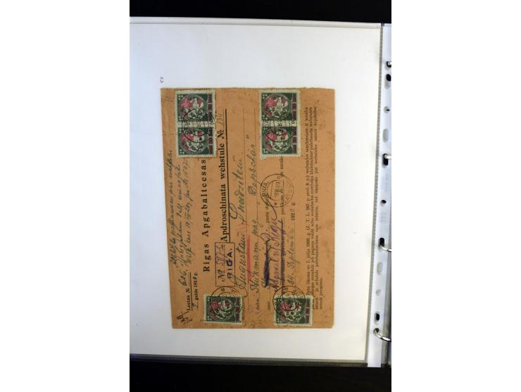 1893/1964, Sammlungen von rund 100 Reco-Briefen und Karten von der russischen über die lettische und deutsche bis zur sowjeti
