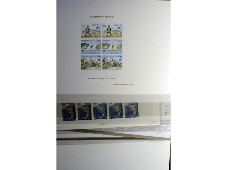 1974/94, Spezial-Sammlung von Probedrucken der Block-Ausgabe, ab 1978 in Form von Doppelblocks, teils 2 oder 3 pro Jahr in un